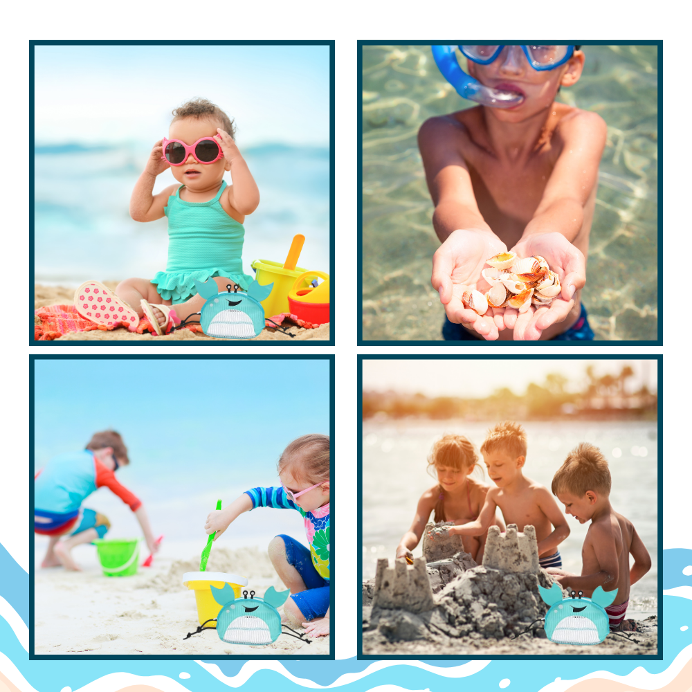 Sac de plage imperméable pour enfant en forme de crabe
- Ozerty