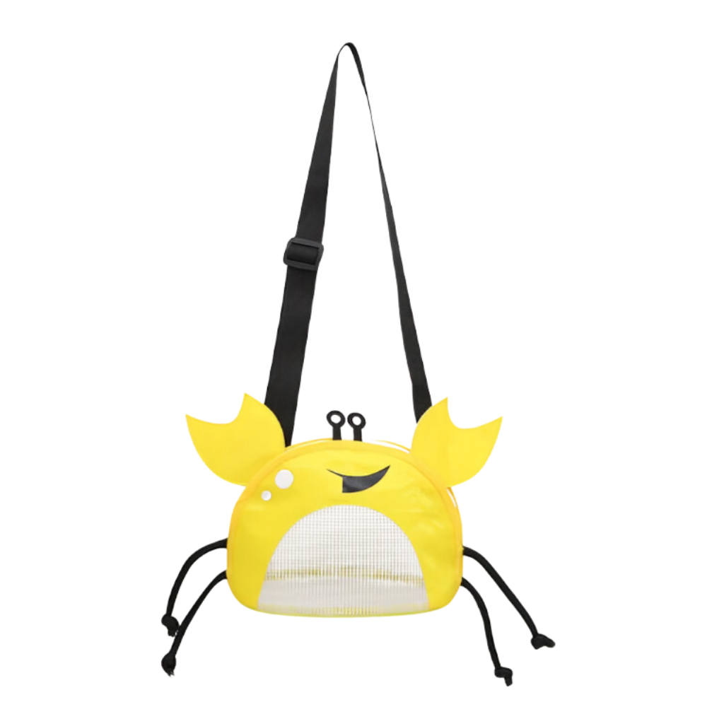 Sac de plage imperméable pour enfant en forme de crabe
-jaune - Ozerty