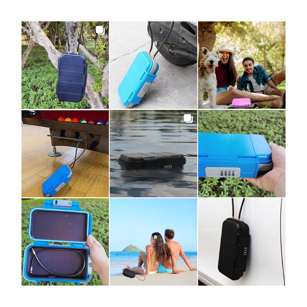 Petite boîte de rangement étanche et verrouillable - Ozerty