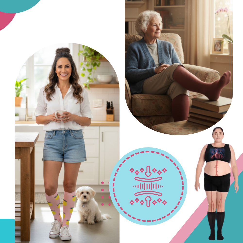 Chaussettes de compression larges et respirantes - Ozerty
