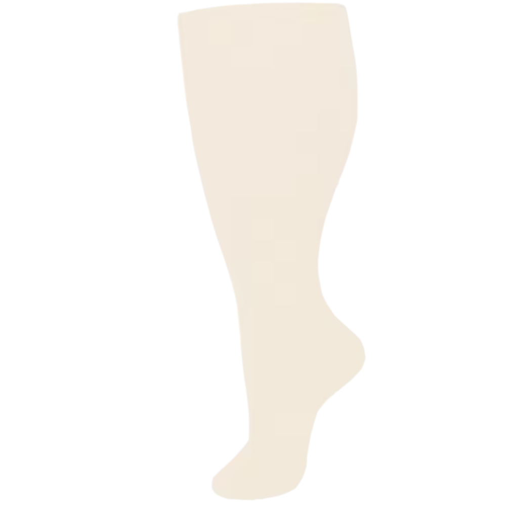 Chaussettes de compression larges et respirantes -Ivoire - Ozerty