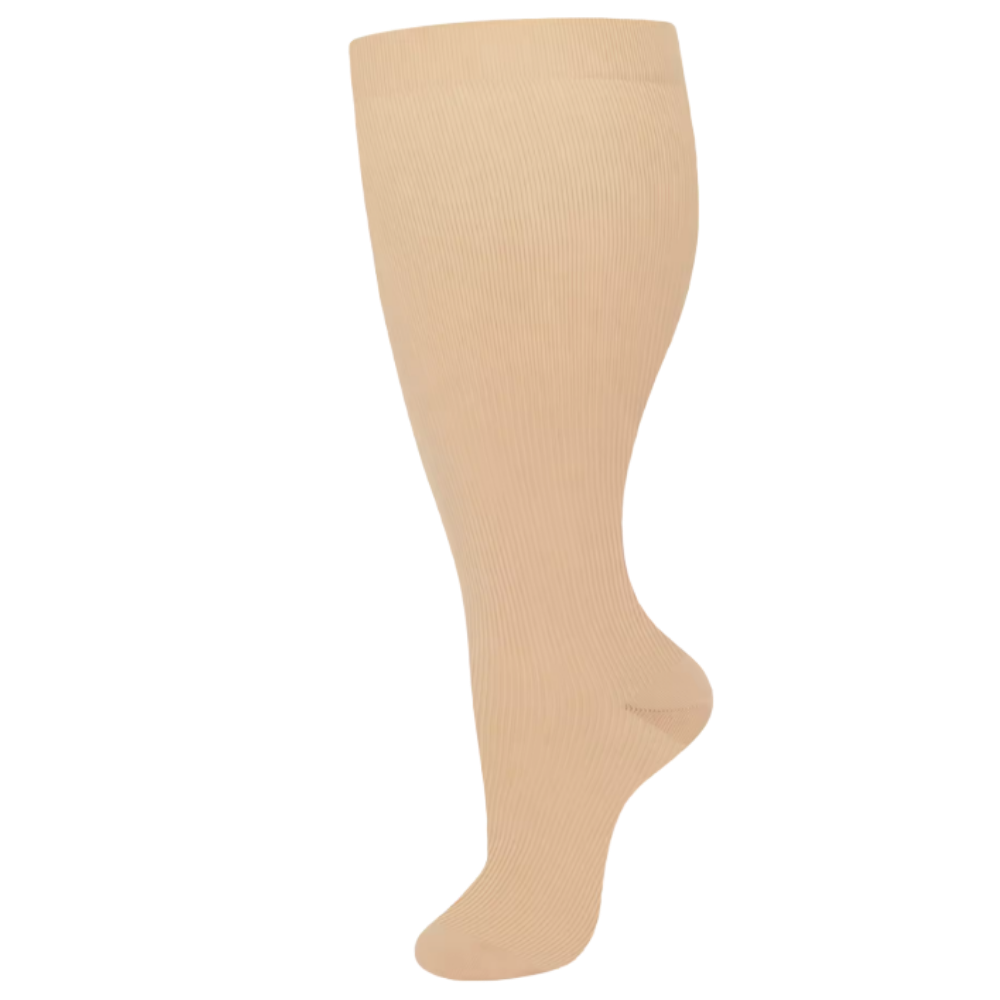 Chaussettes de compression larges et respirantes -Beige - Ozerty