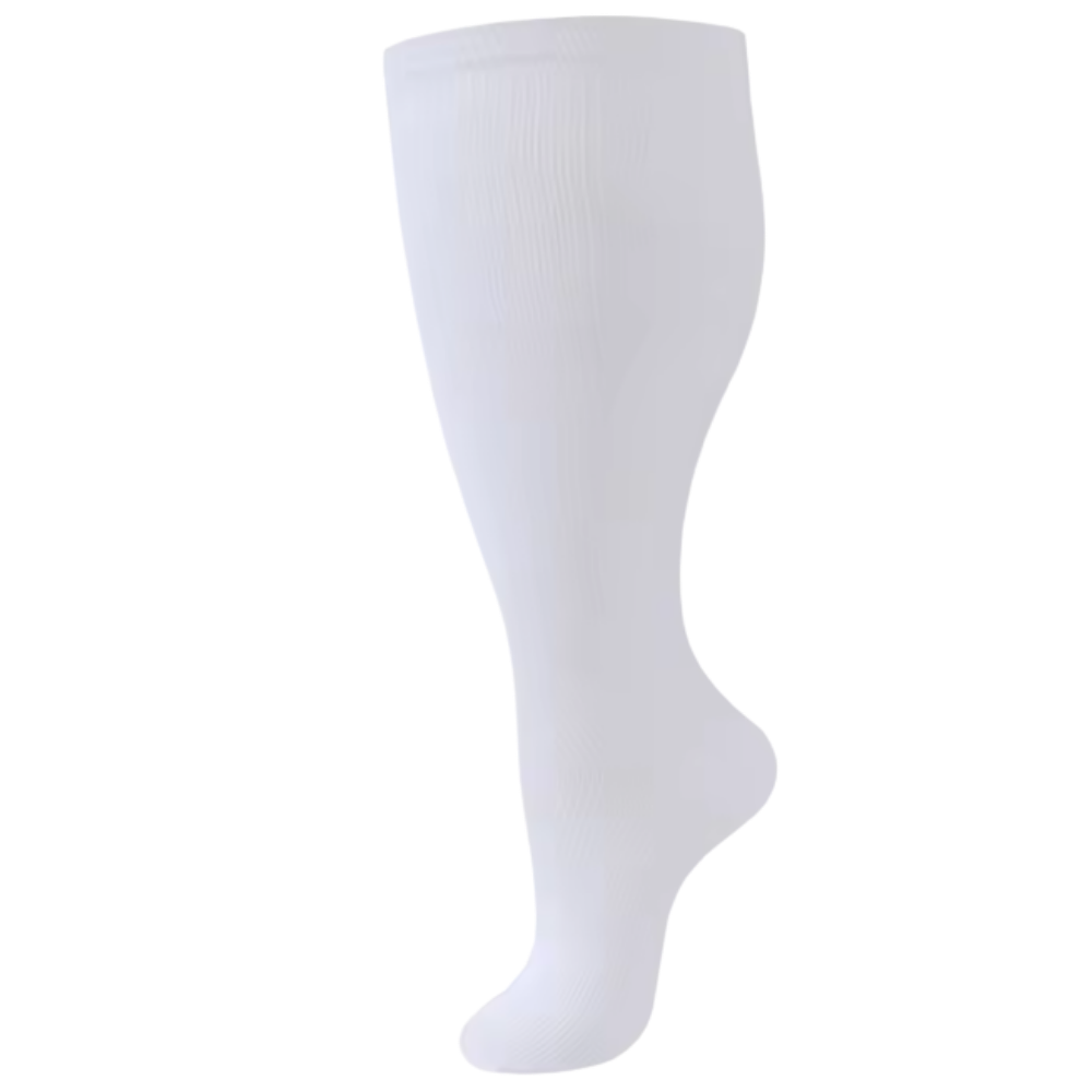 Chaussettes de compression larges et respirantes -Blanc - Ozerty