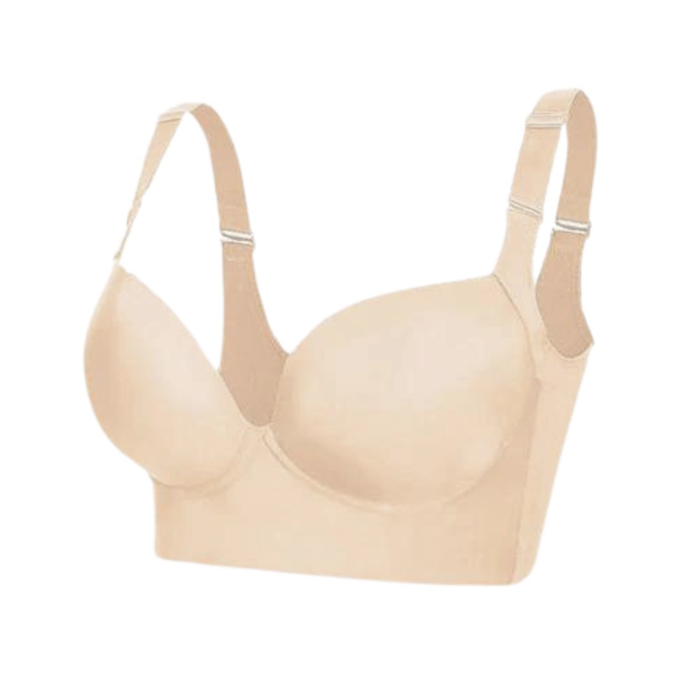 Soutien-gorge Push-Up à grandes ailes intégrées
-Beige/S - Ozerty