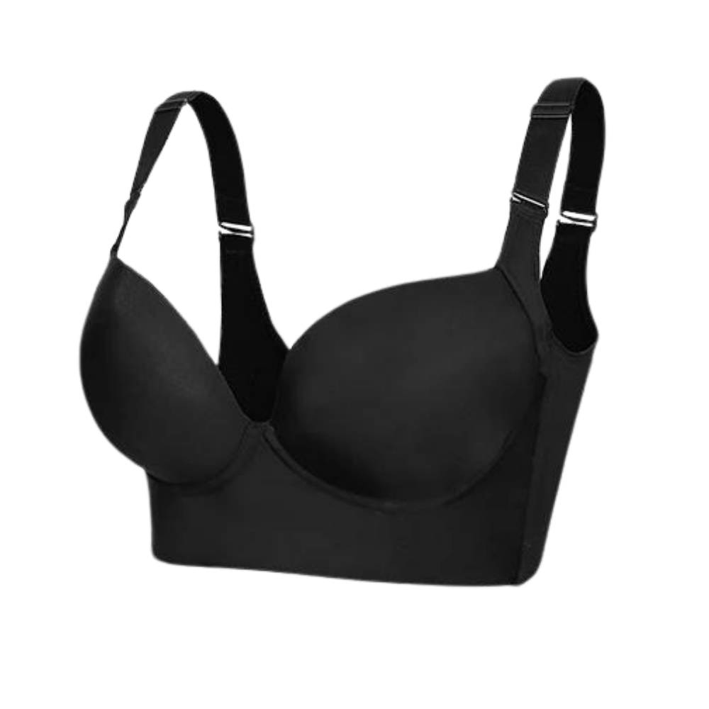 Soutien-gorge Push-Up à grandes ailes intégrées
 -Noir/SNoir/MNoir/LNoir/XLNoir/2XLNoir/3XLNoir/ 4XLNoir/5XLNoir/6XL - Ozerty