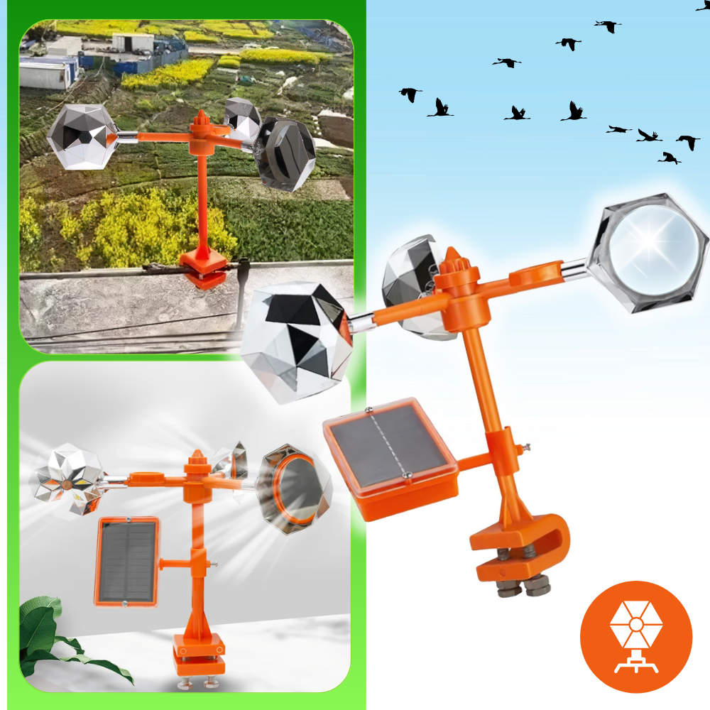 Répulsif d'oiseaux à système rotatif éolien - Ozerty