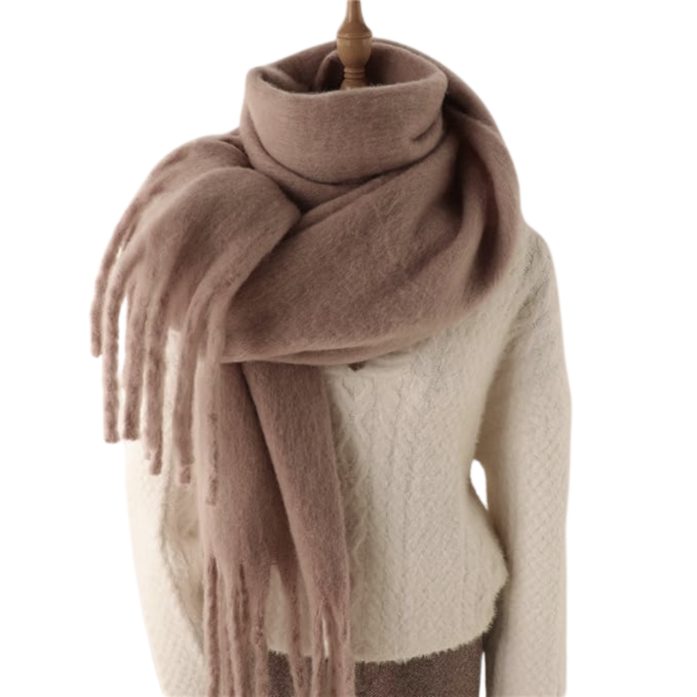 Echarpe cozy pour femmes -Café - Ozerty