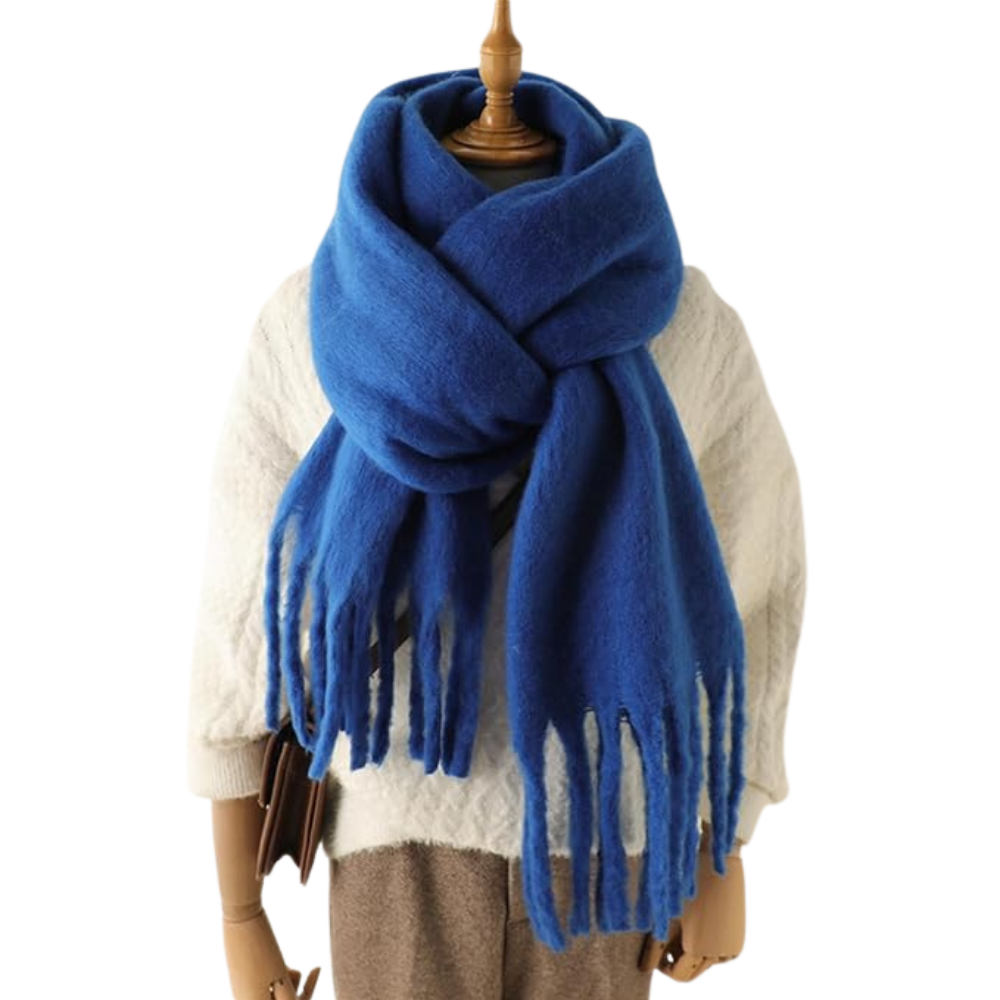 Echarpe cozy pour femmes -Bleu foncé - Ozerty