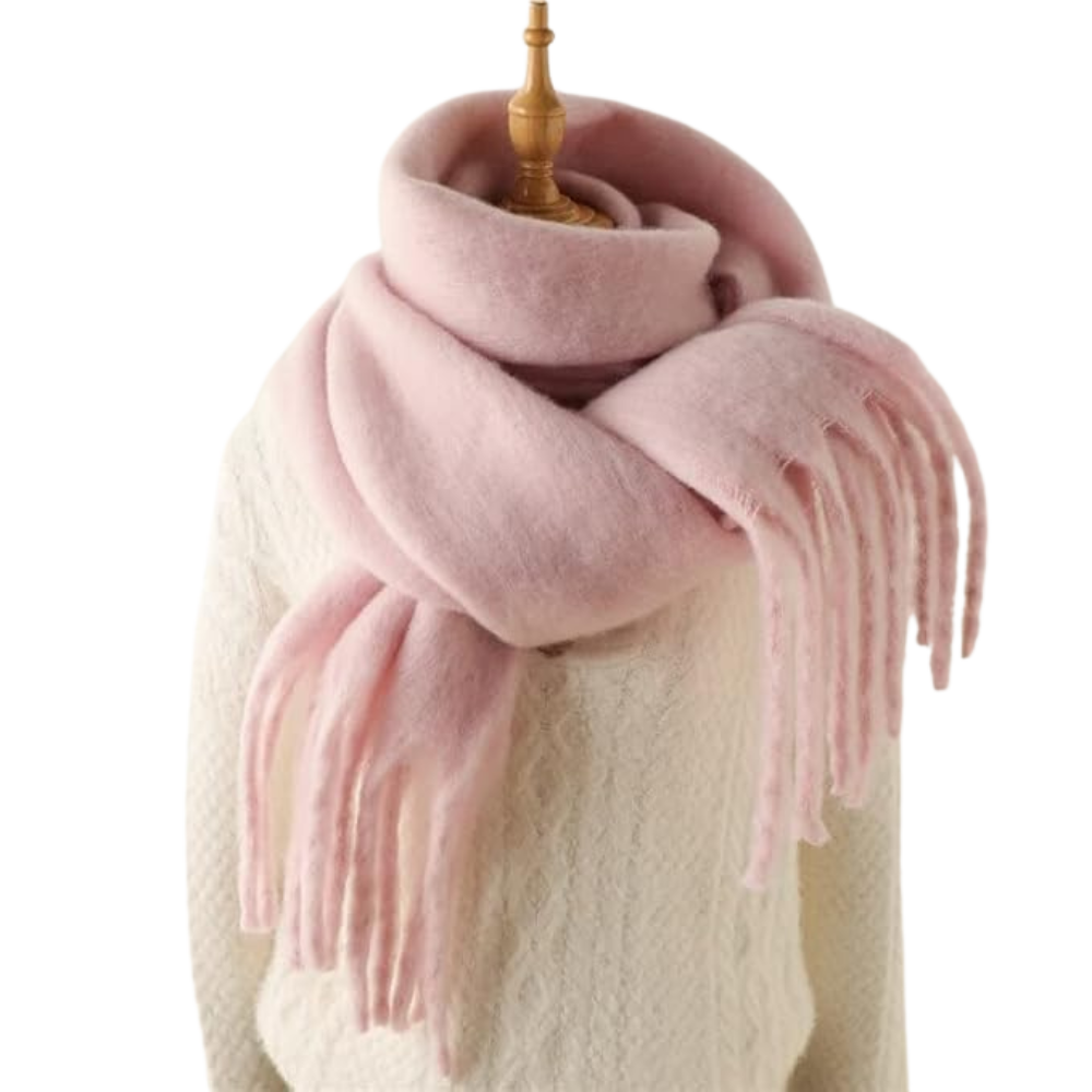 Echarpe cozy pour femmes -Rose Sakura - Ozerty