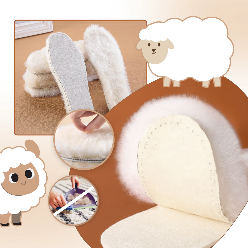 Semelles intérieures chaudes en laine - Ozerty