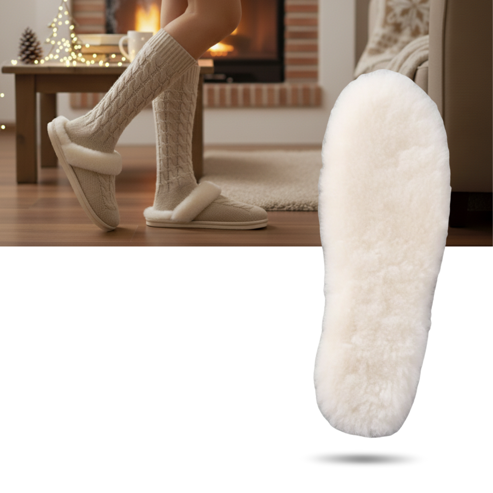 Semelles intérieures chaudes en laine - Ozerty