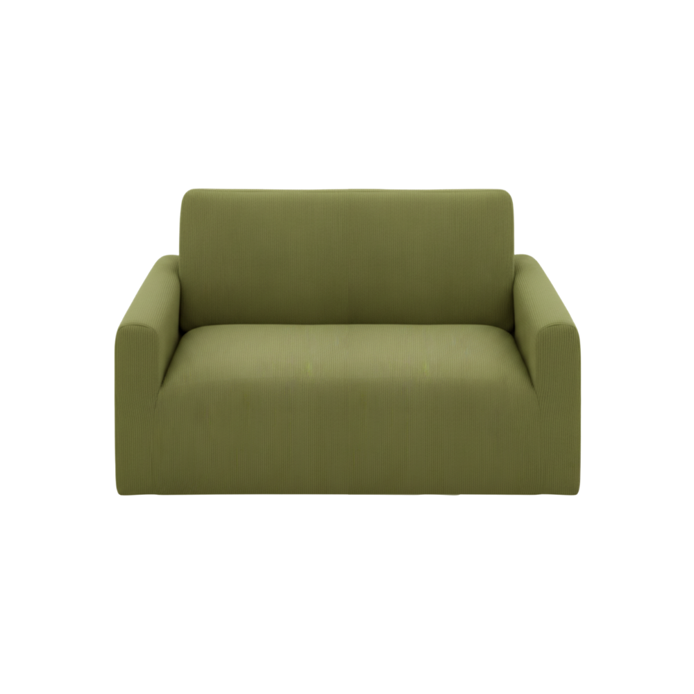 Housse de canapé en velours côtelé infroissable -Monobloc - Ozerty