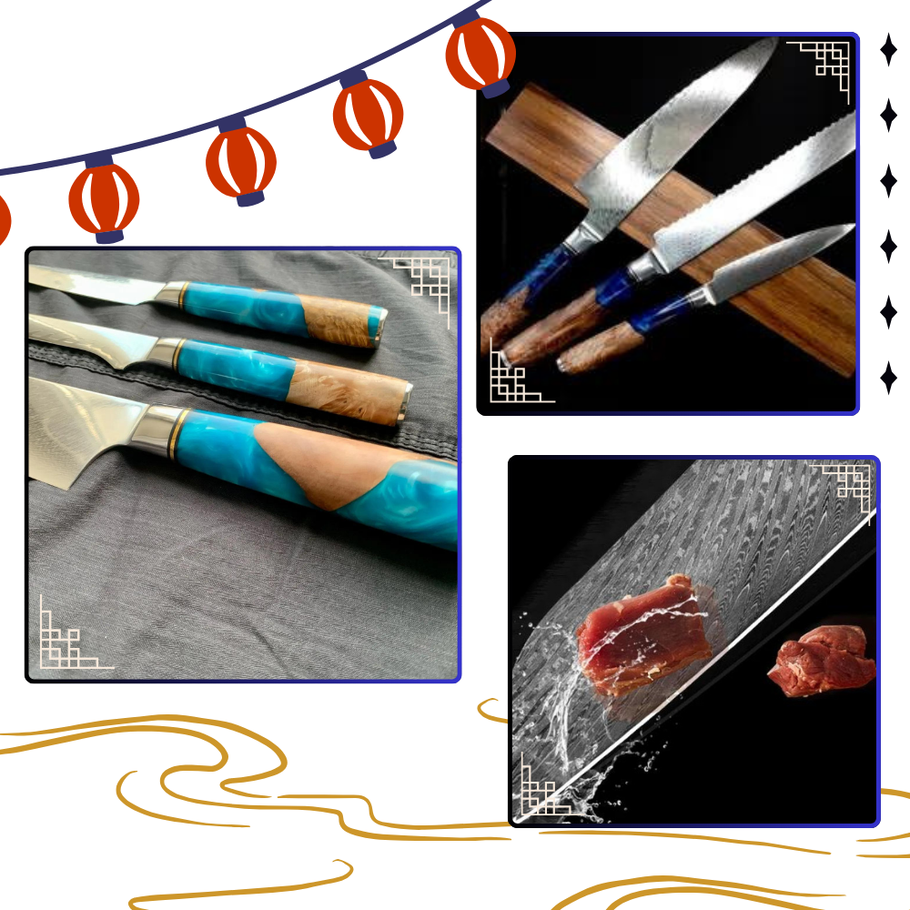 Couteaux japonais de la série Yellow Sea
- Ozerty