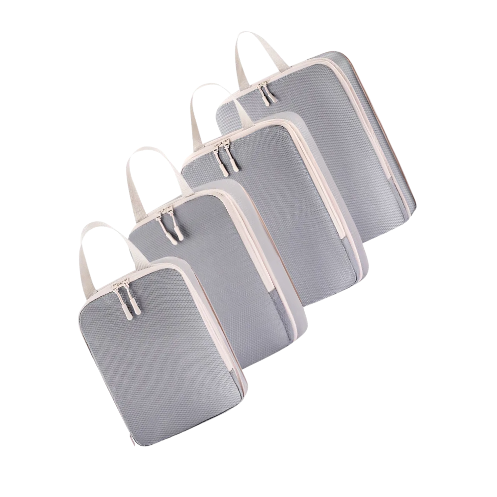 Sac de compression organisateur de bagages -Gris - Ozerty