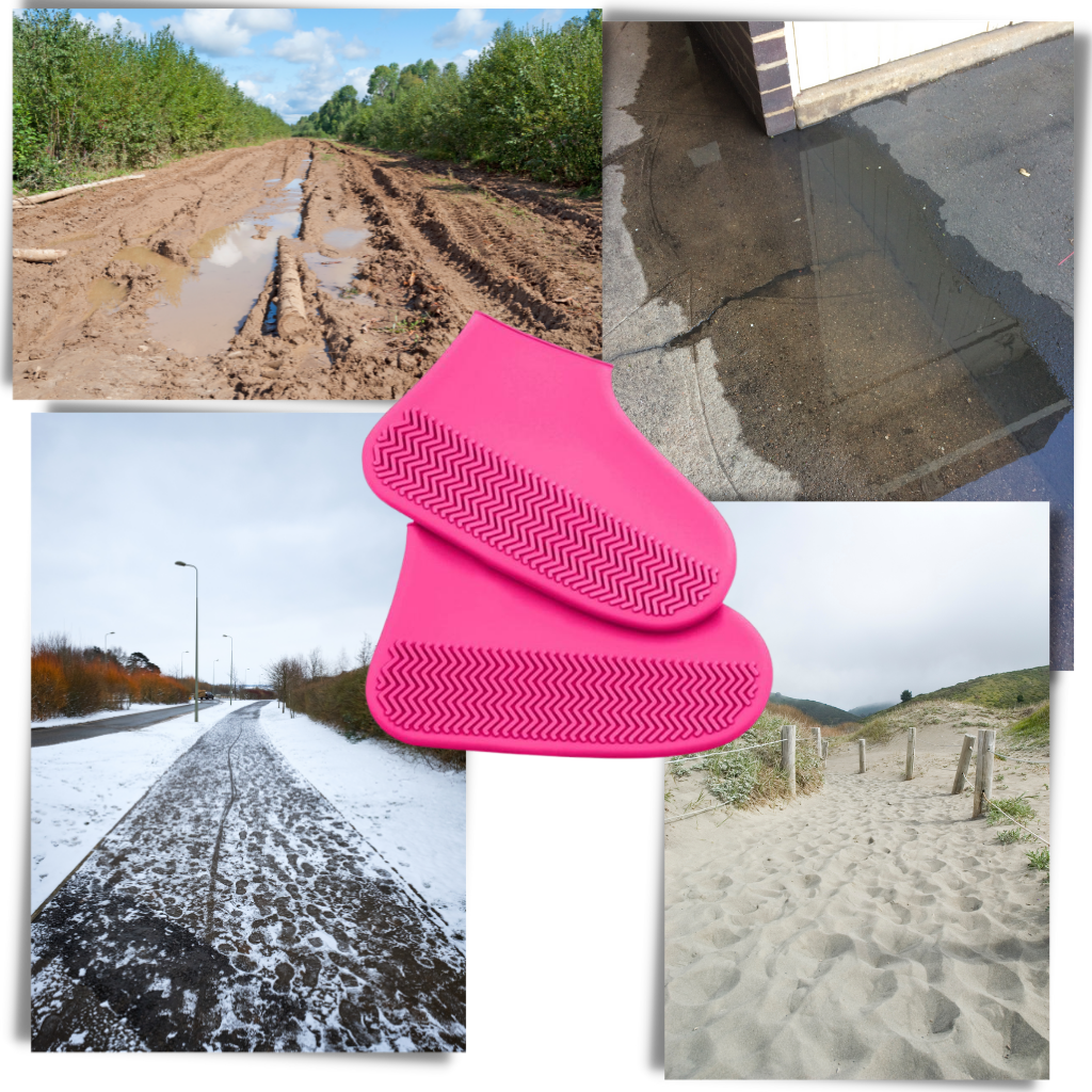 1 Paire de couvre-chaussures imperméables en silicone  - Ozerty