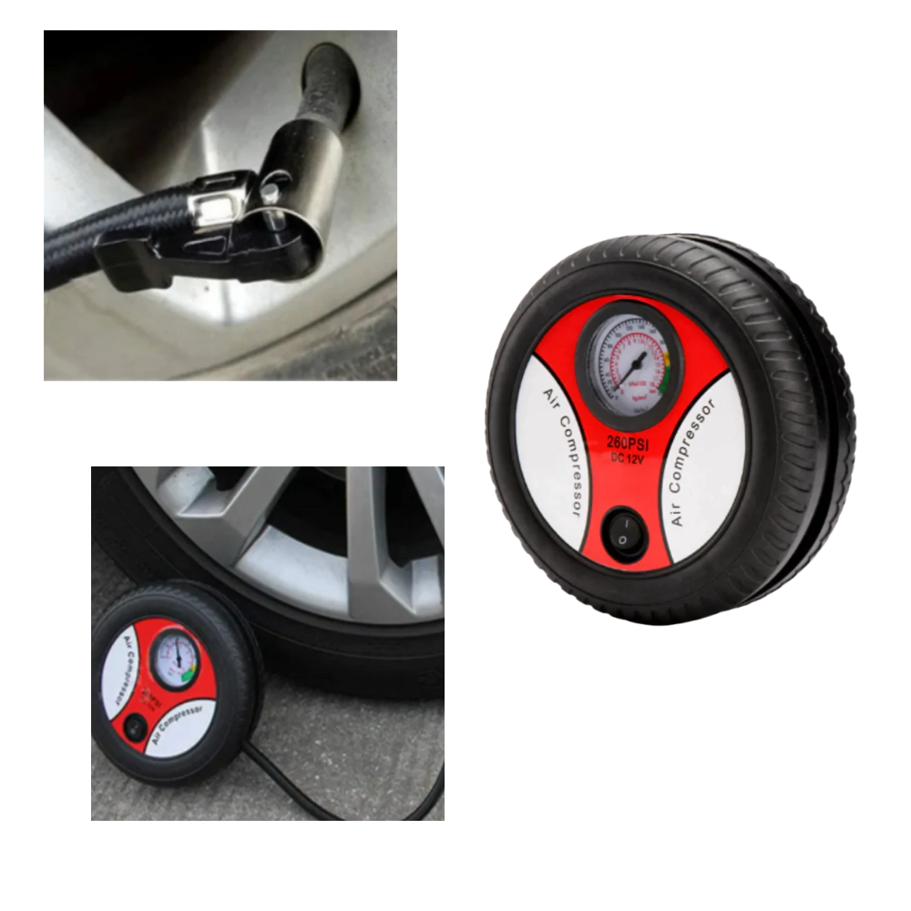 Compresseur d'air portable pour pneus de voiture - Ozerty