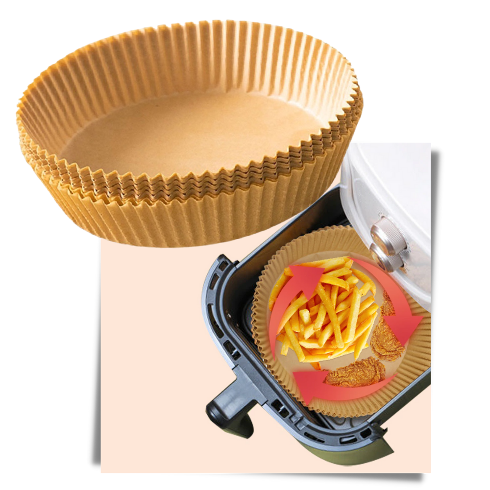 Pack de revêtements en papier jetables pour friteuse - Ozerty