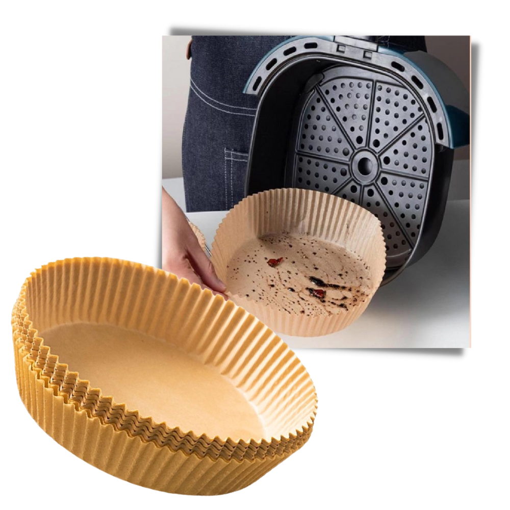 Pack de revêtements en papier jetables pour friteuse - Ozerty