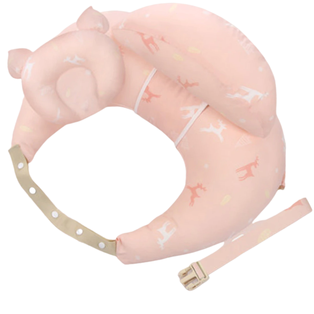 Coussin de maternité -Cerf rose/Oreiller + appui-tête - Ozerty