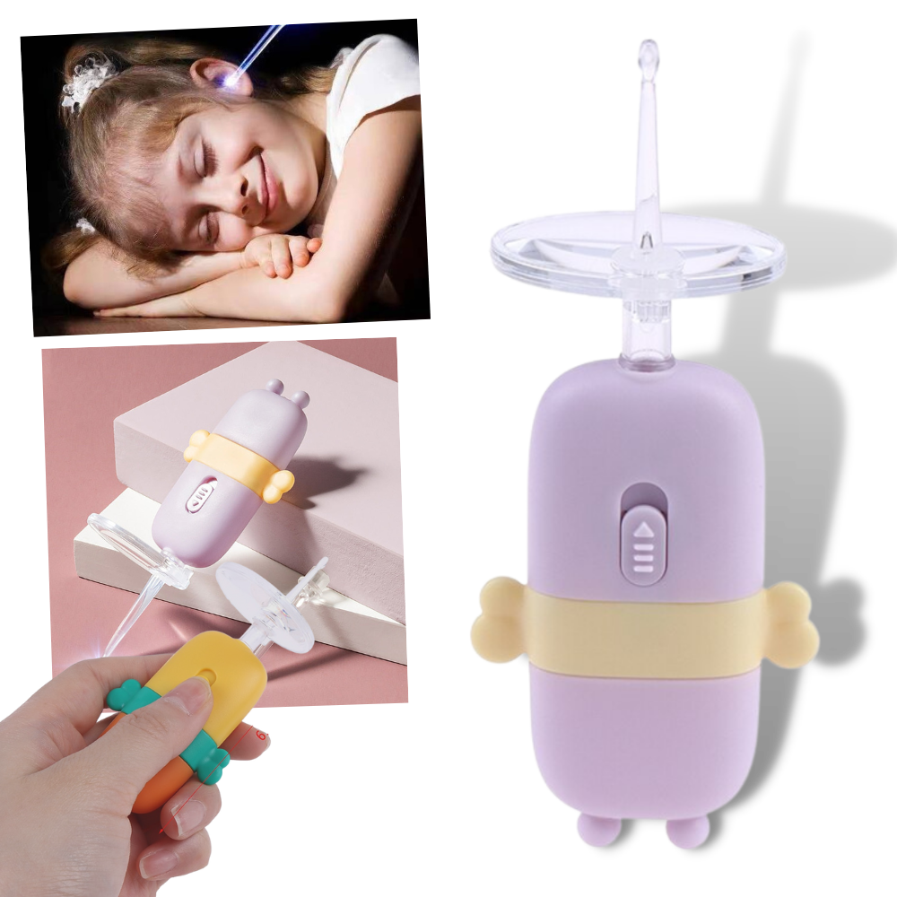 Cuillère nettoyante lumineuse pour oreilles de bébé - Ozerty