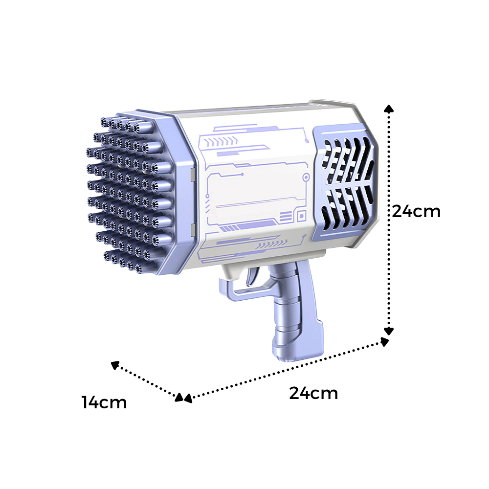 Souffleur de bulles Bazooka 69 trous - Ozerty