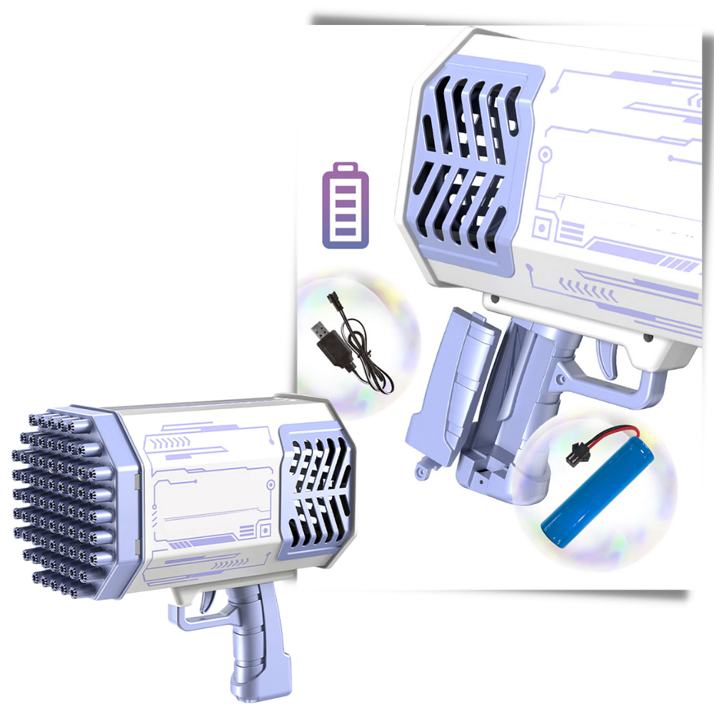 Souffleur de bulles Bazooka 69 trous - Ozerty