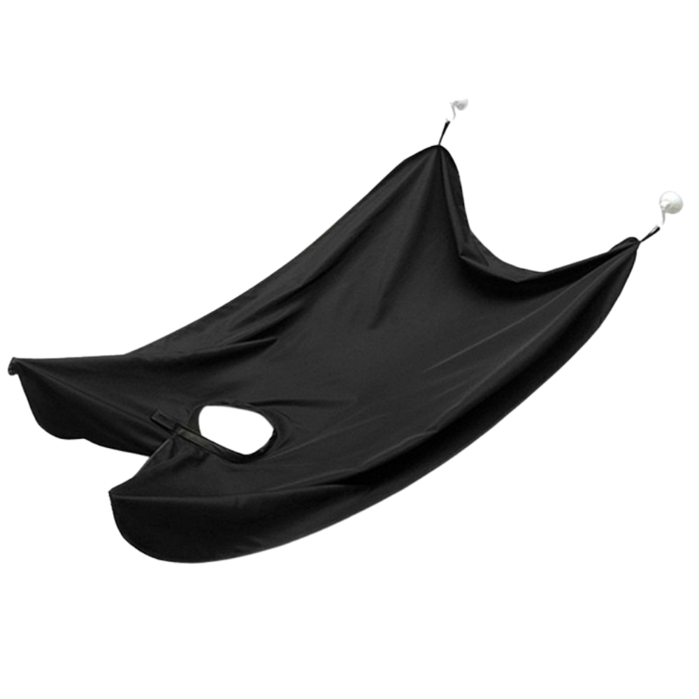 Tablier à barbe pour le rasage -Noir/   - Ozerty