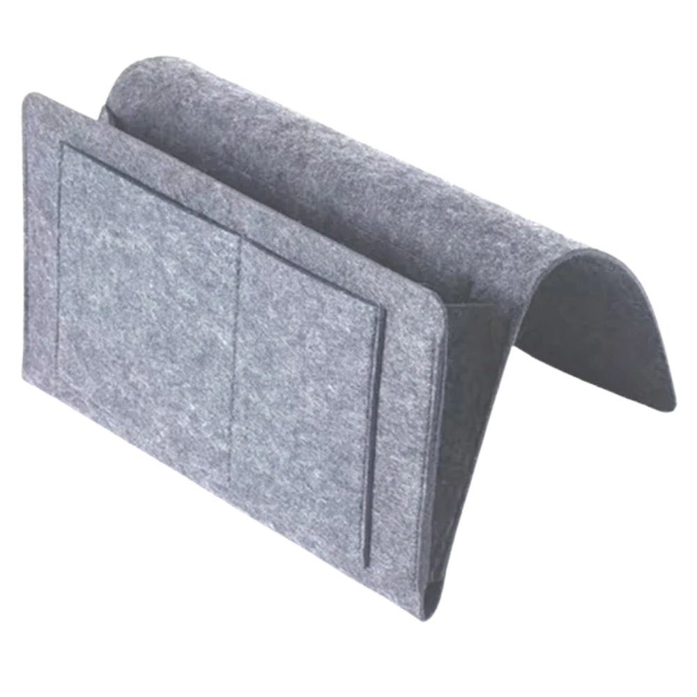 Organiseur de chevet ou de canapé -Gris clair/ - Ozerty