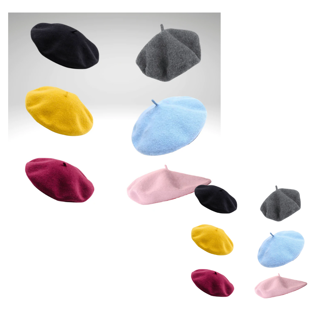 Béret classique en laine pour femme - Ozerty