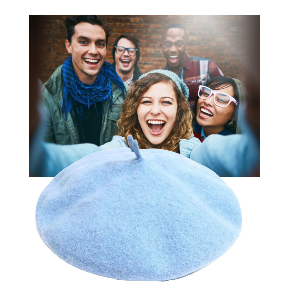 Béret classique en laine pour femme - Ozerty