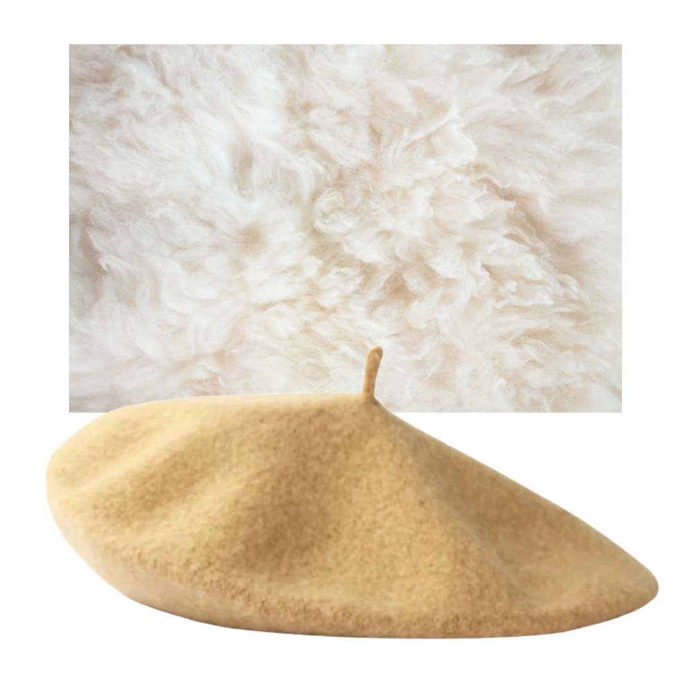 Béret classique en laine pour femme - Ozerty