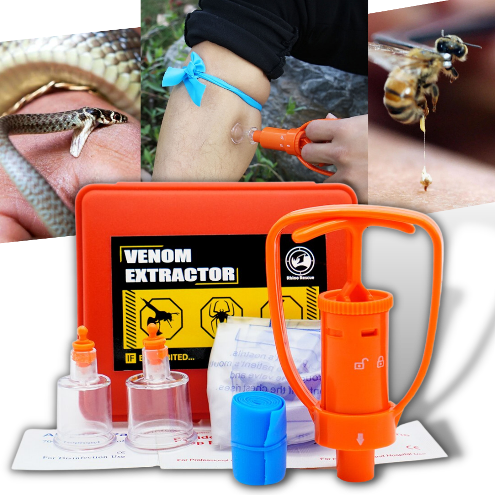 Kit d'extraction d'urgence de venin - Ozerty