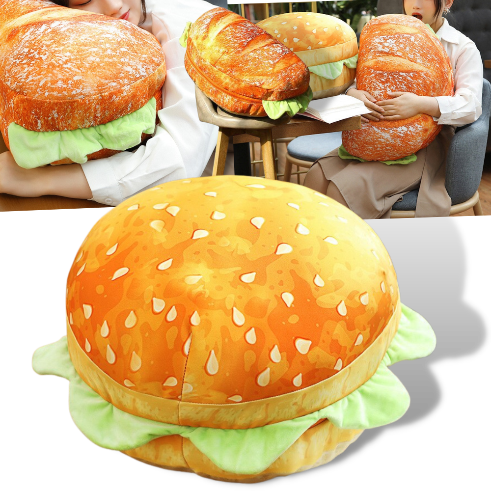 Coussin en forme de burger - Ozerty