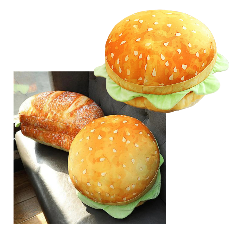 Coussin en forme de burger - Ozerty
