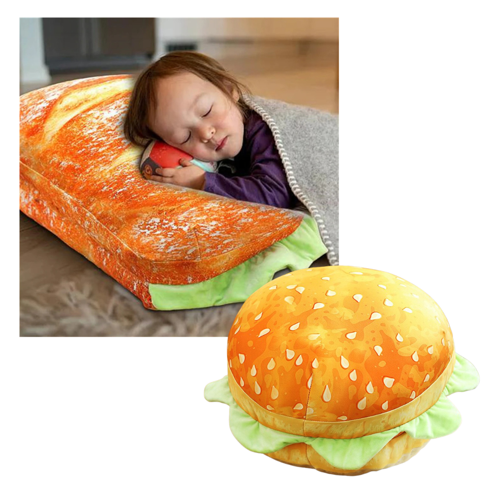 Coussin en forme de burger - Ozerty