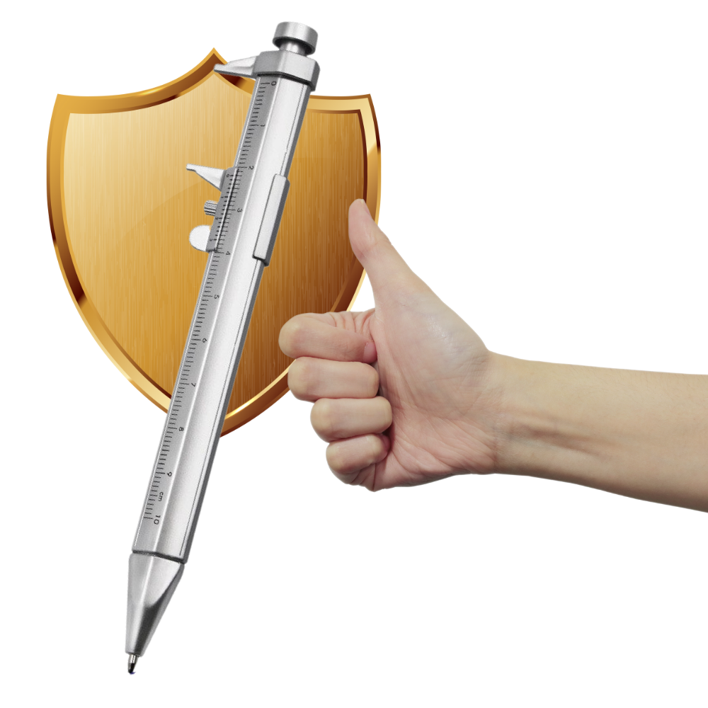 Stylo à bille étrier multifonctionnel Vernier - Ozerty