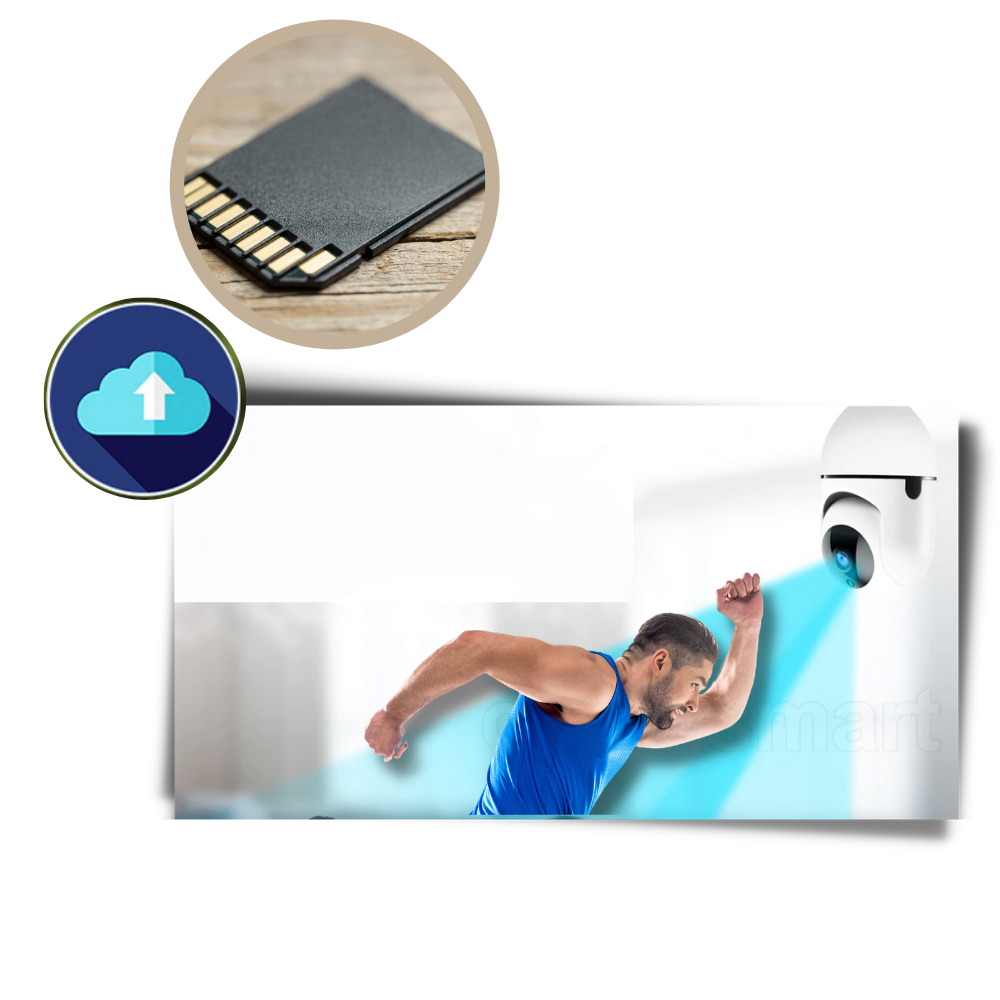 Ampoule intelligente avec caméra de surveillance - Ozerty