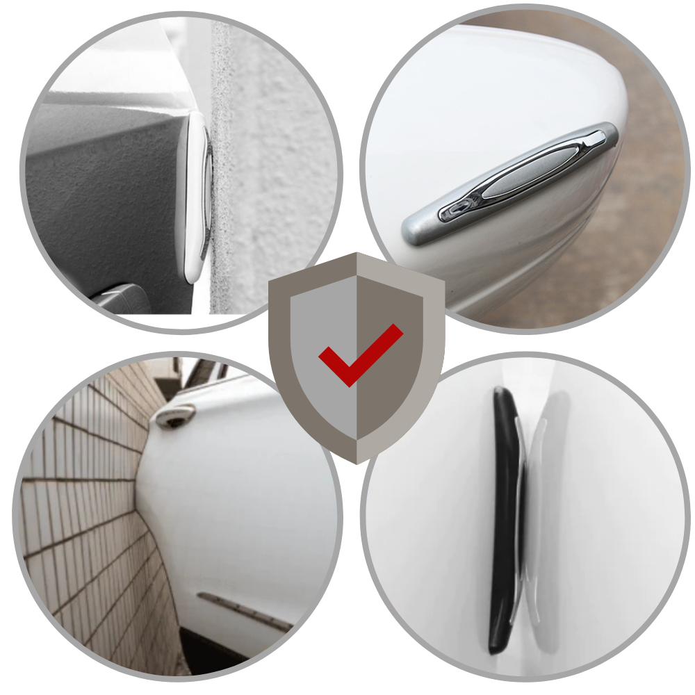 Pack de 4 bandes de protection pour portières de voiture - Ozerty