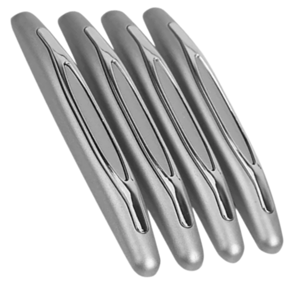 Pack de 4 bandes de protection pour portières de voiture -Gris/   - Ozerty