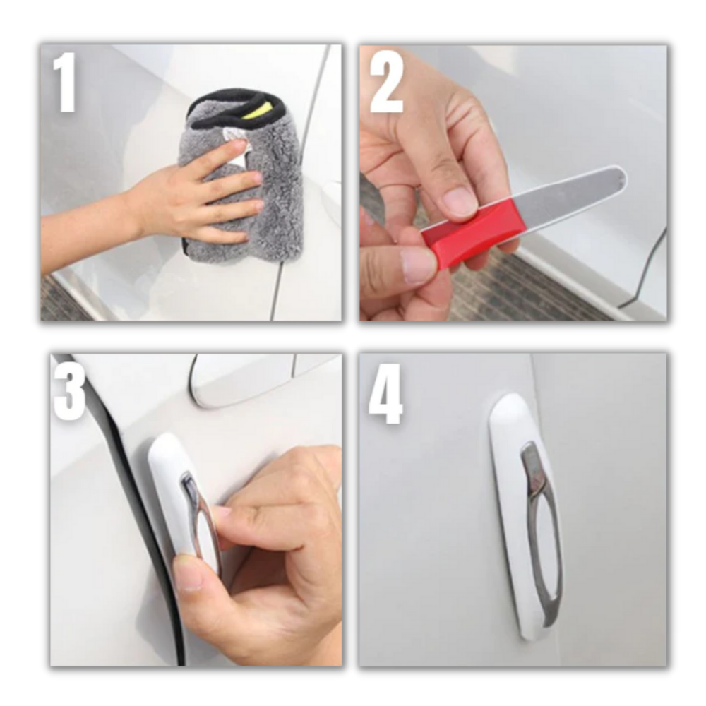 Pack de 4 bandes de protection pour portières de voiture - Ozerty