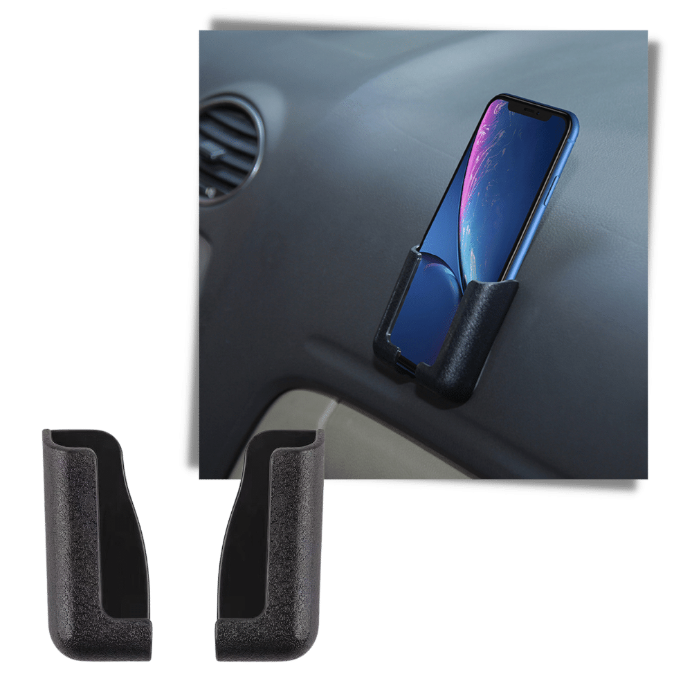 Pack de 2 Supports de téléphone adhésifs pour voiture - Ozerty