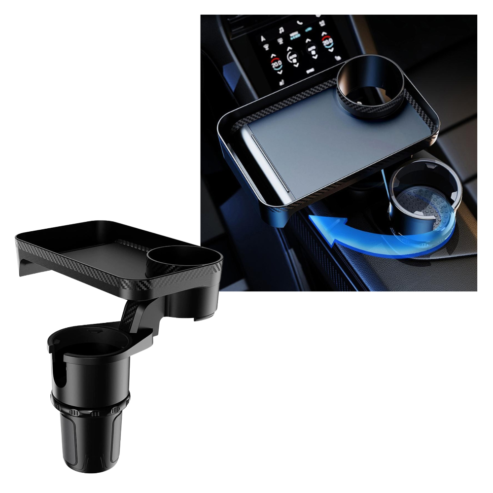 Porte-gobelet avec plateau rotatif pour voiture - Ozerty