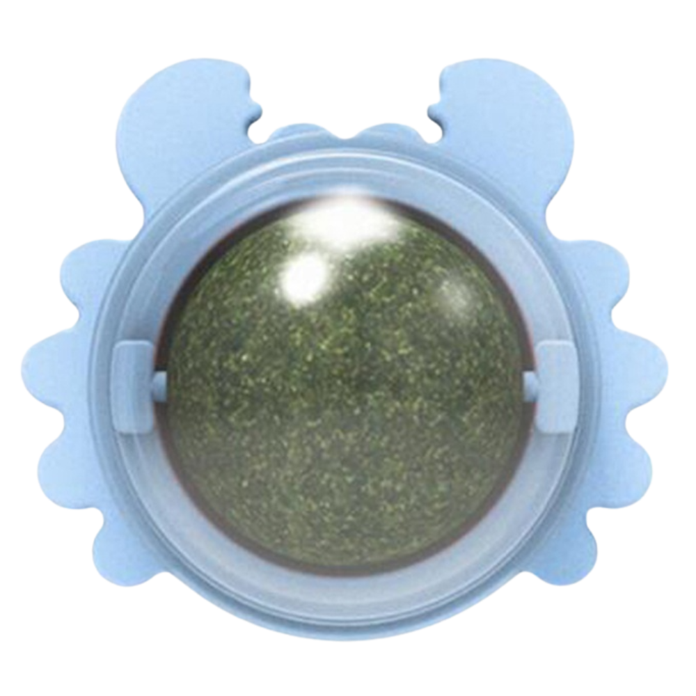 Jouet boule de menthe rotative pour chat -Bleu/   - Ozerty