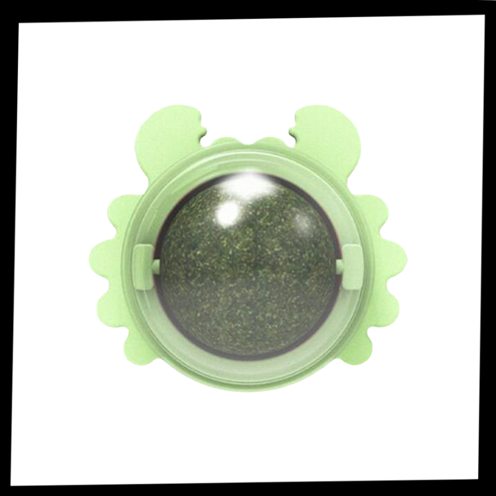 Jouet boule de menthe rotative pour chat - Ozerty