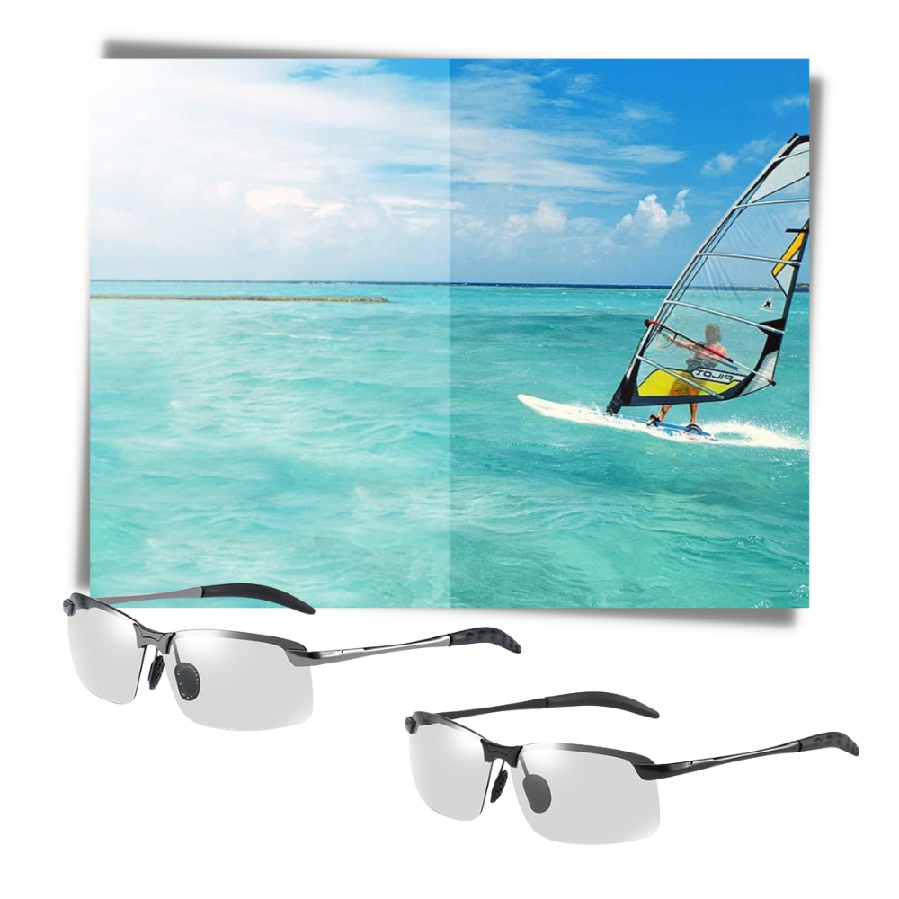 Lunettes de soleil UV photochromiques pour hommes - Ozerty