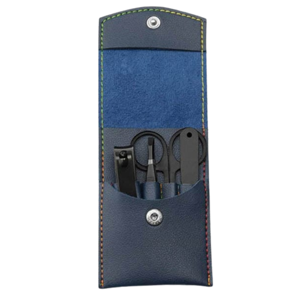 Set de manucure avec étui -Bleu/ - Ozerty