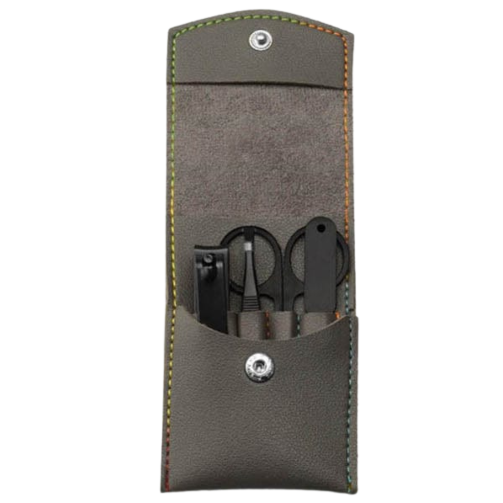 Set de manucure avec étui -Gris/ - Ozerty