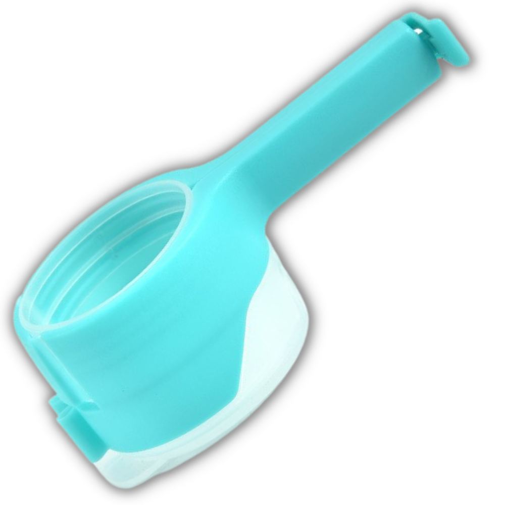 Clip pour sac alimentaire avec couvercle (2-pack) -Bleu/ - Ozerty