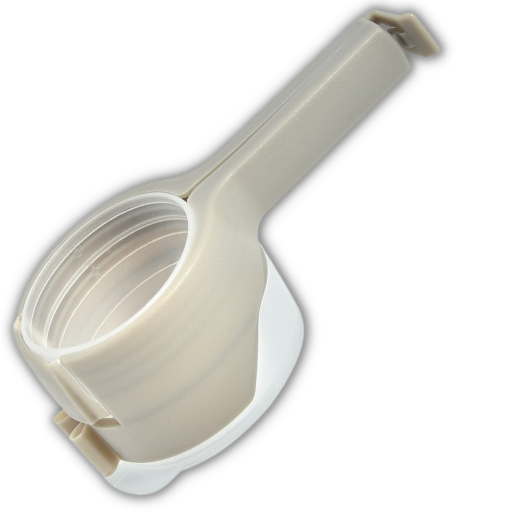 Clip pour sac alimentaire avec couvercle (2-pack) -Gris/ - Ozerty