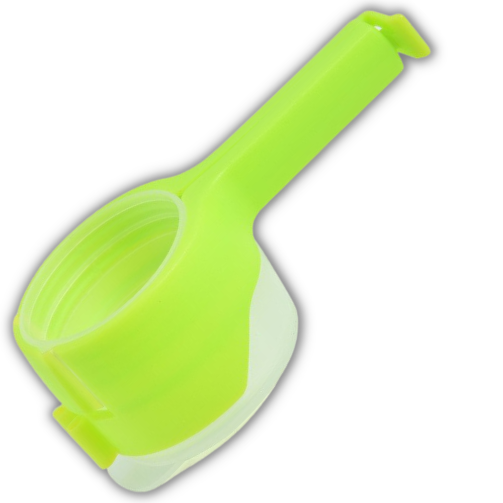 Clip pour sac alimentaire avec couvercle (2-pack) -Vert/   - Ozerty